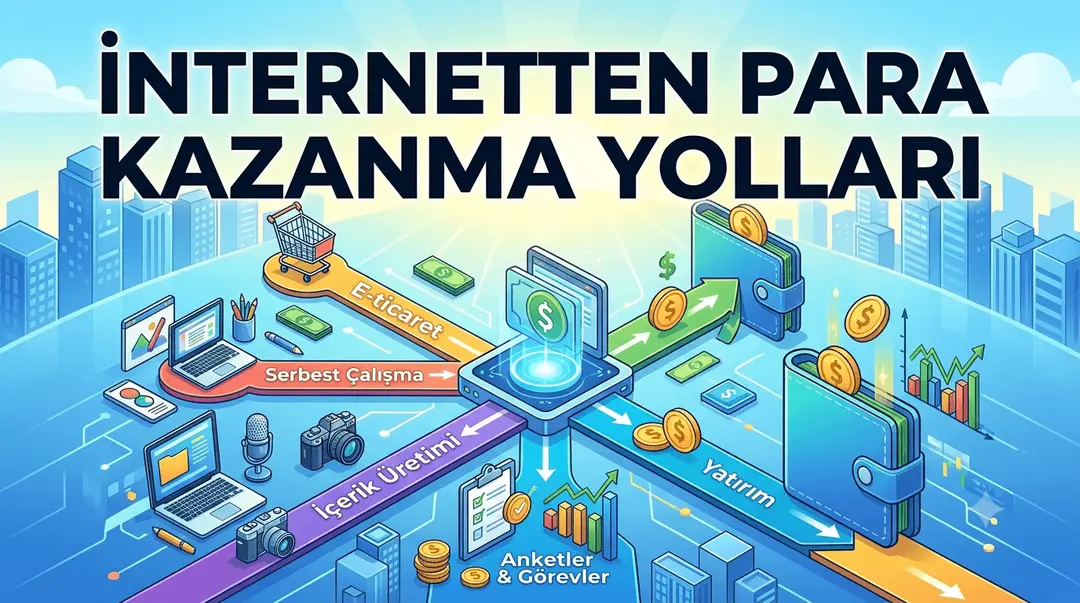 İnternetten Para Kazanma Yolları (2026): Sermayesiz Başlayanlar İçin Gerçekçi Rehber