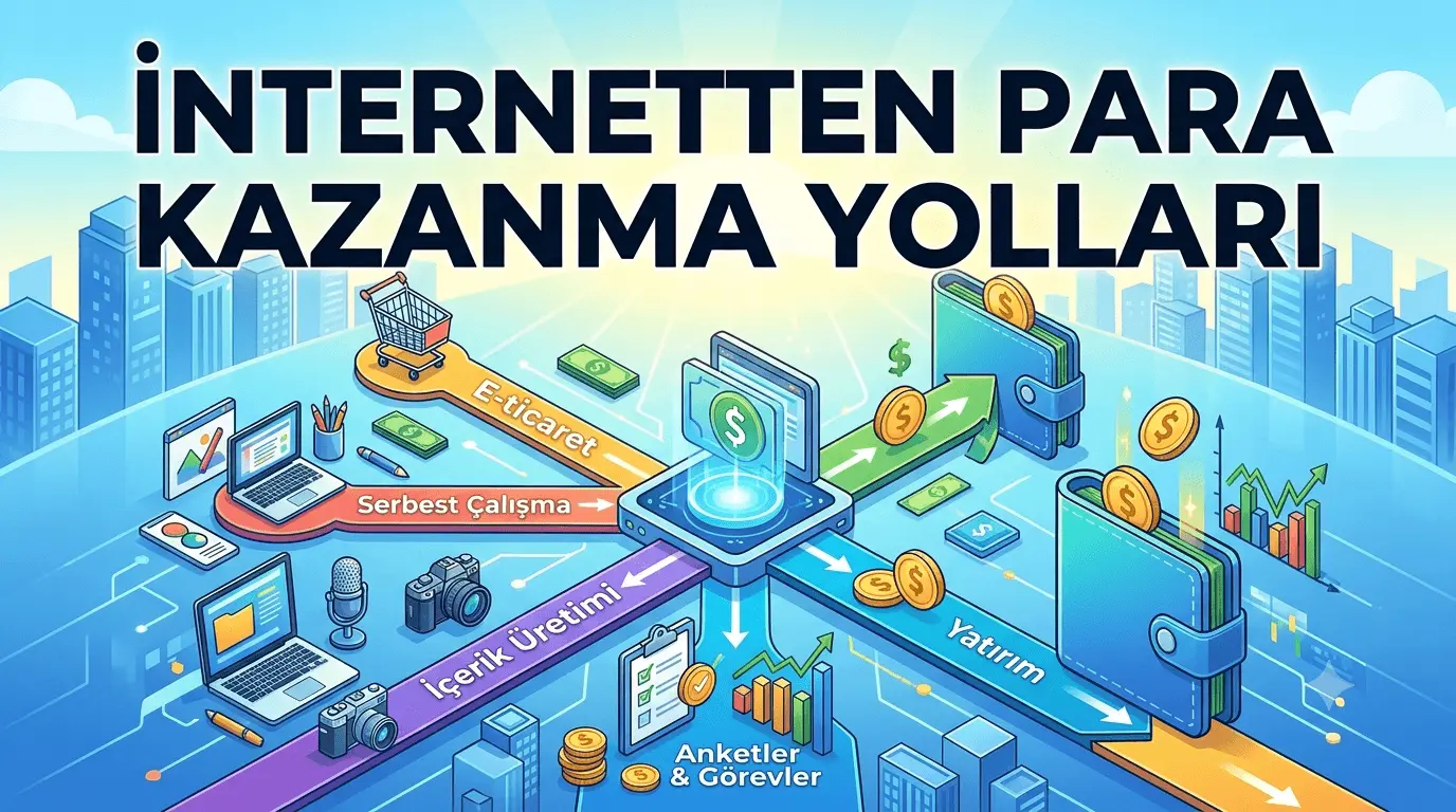 İnternetten Para Kazanma Yolları (2026): Sermayesiz Başlayanlar İçin Gerçekçi Rehber