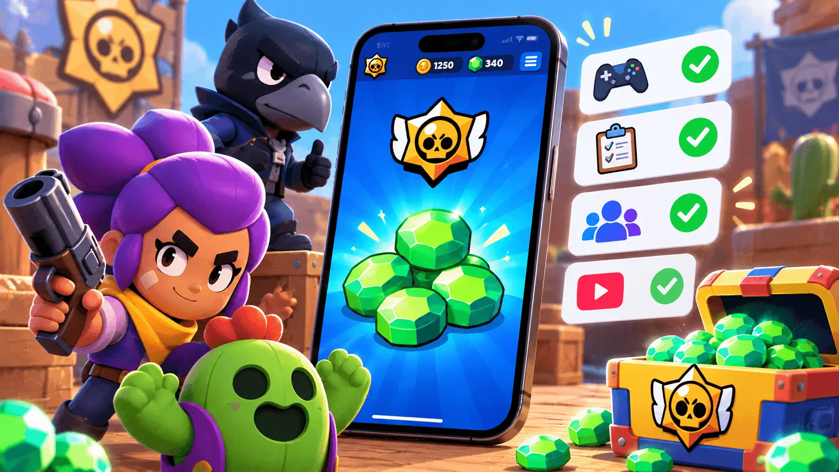 Ücretsiz Brawl Stars Elması: Hilesiz 4 Yöntem