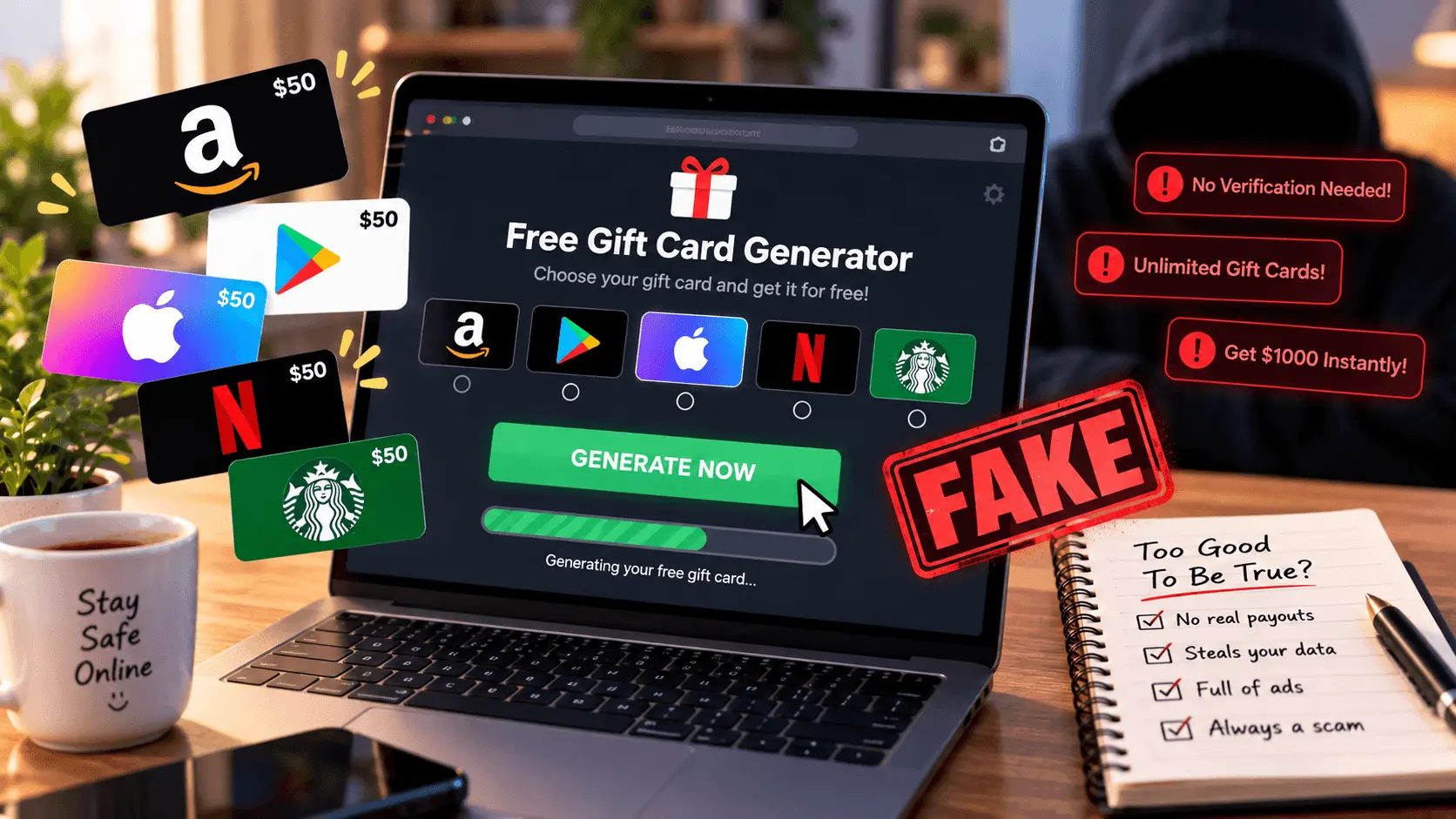 Free Gift Card Generators: Why None of Them Work